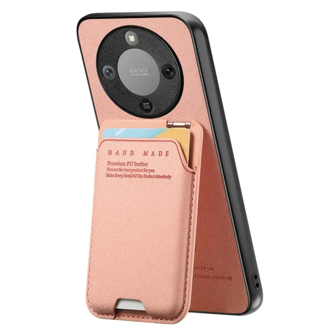 Coque Honor Magic 8 Lite / X9d 5G Tissu Texture avec Porte-Carte Suppo