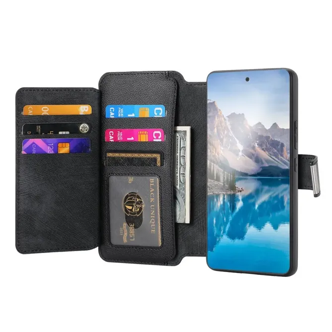 Housse Honor Magic 8 Lite / X9d 5G Zippée avec Coque Détachable | MW-02 Noir - photo 2