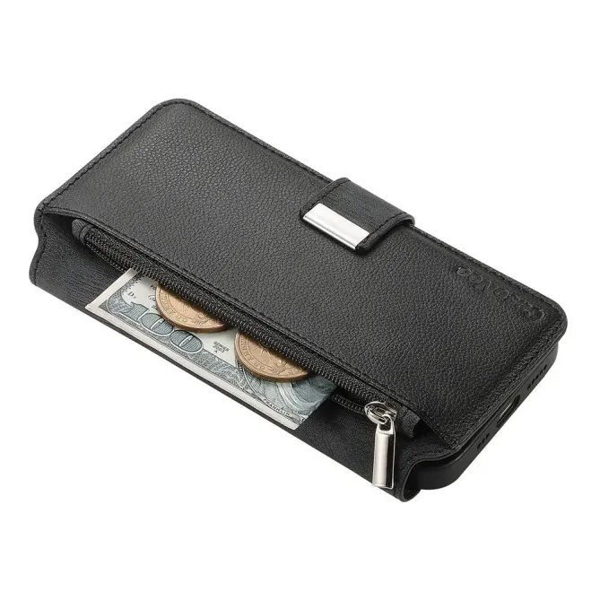 Housse Honor Magic 8 Lite / X9d 5G Zippée avec Coque Détachable | MW-02 Noir - photo 6