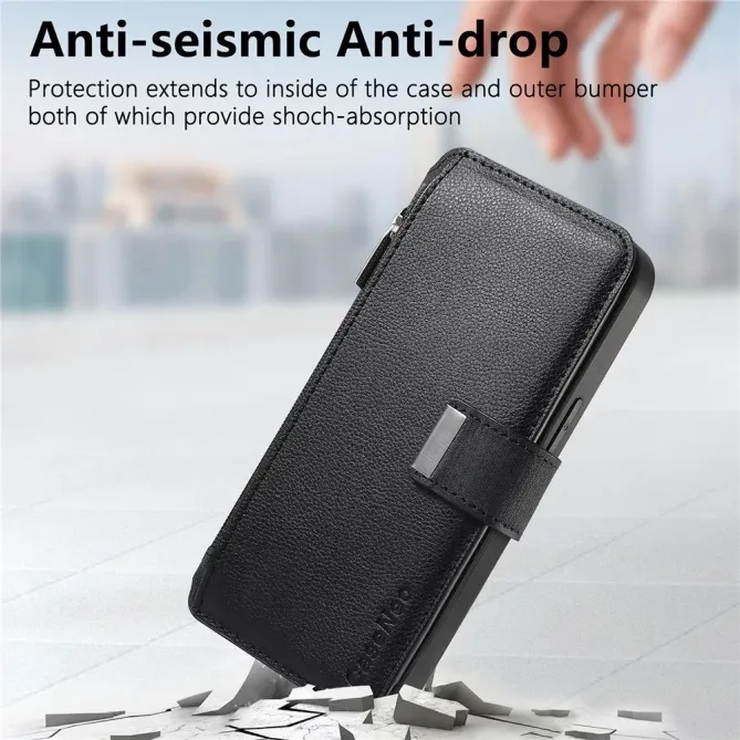 Housse Honor Magic 8 Lite / X9d 5G Zippée avec Coque Détachable | MW-02 Noir - photo 7