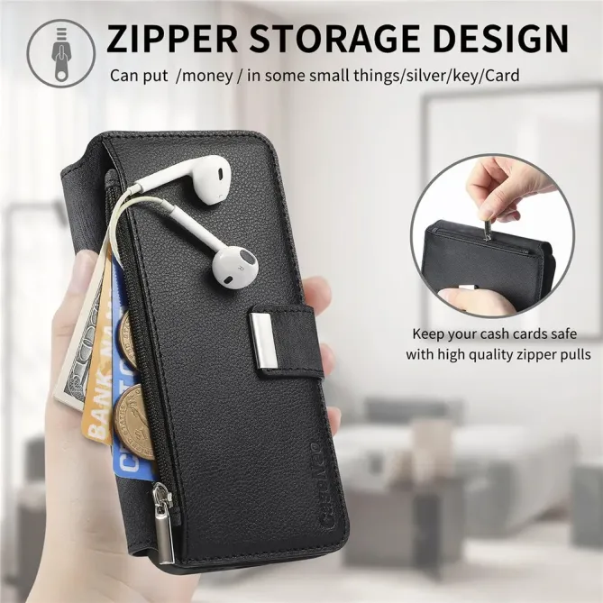 Housse Honor Magic 8 Lite / X9d 5G Zippée avec Coque Détachable | MW-02 Noir - photo 13