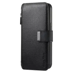 Housse Honor Magic 8 Lite / X9d 5G Zippée avec Coque Détachable | MW-02 Noir
