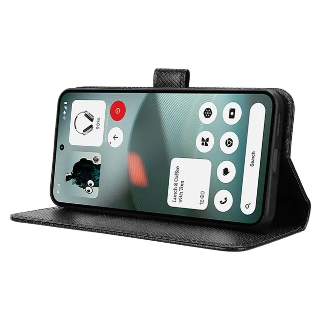 Housse Nothing Phone (3a) Lite Texture Diamant avec Dragonne