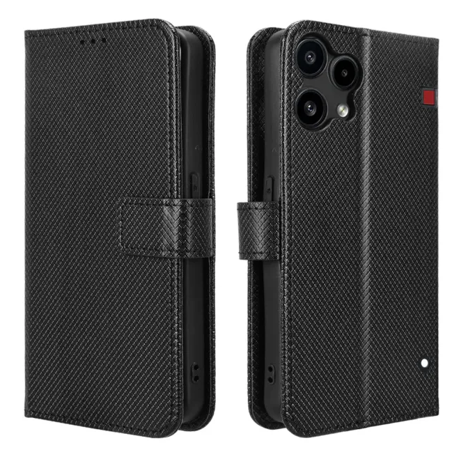 Housse Nothing Phone (3a) Lite Texture Diamant avec Dragonne