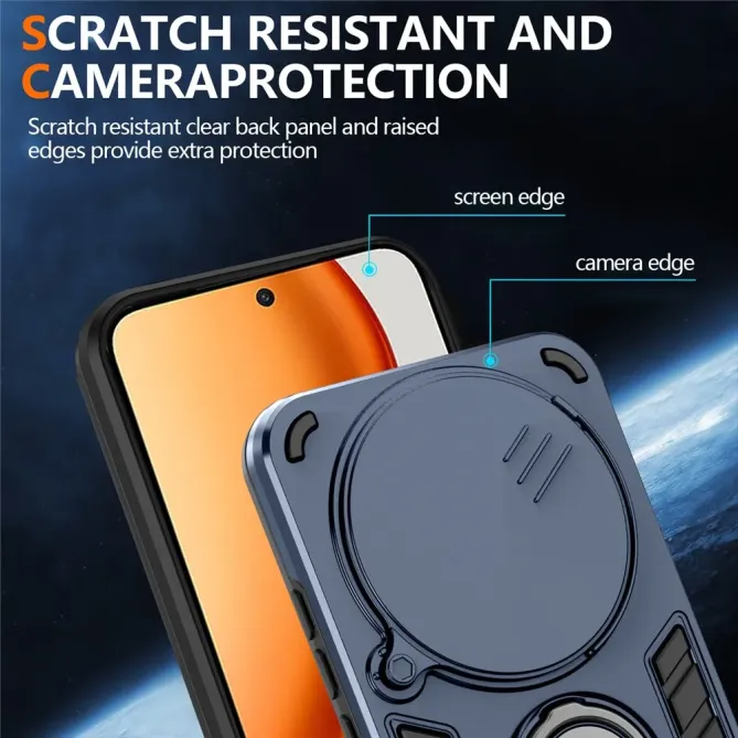 Coque Honor Magic 8 Lite / X9d 5G Antichoc avec Cache Caméra et Anneau