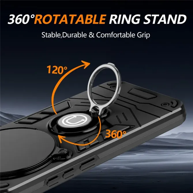 Coque Honor Magic 8 Lite / X9d 5G Antichoc avec Cache Caméra et Anneau