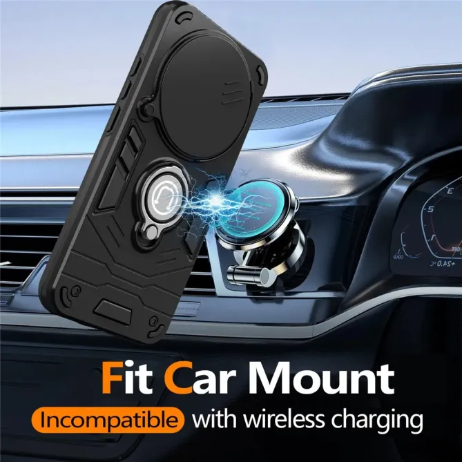 Coque Honor Magic 8 Lite / X9d 5G Antichoc avec Cache Caméra et Anneau