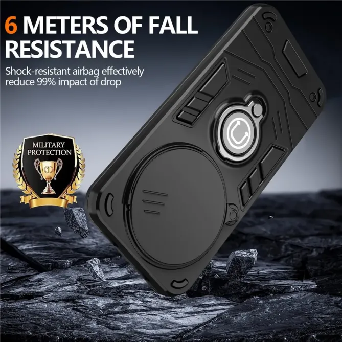 Coque Honor Magic 8 Lite / X9d 5G Antichoc avec Cache Caméra et Anneau