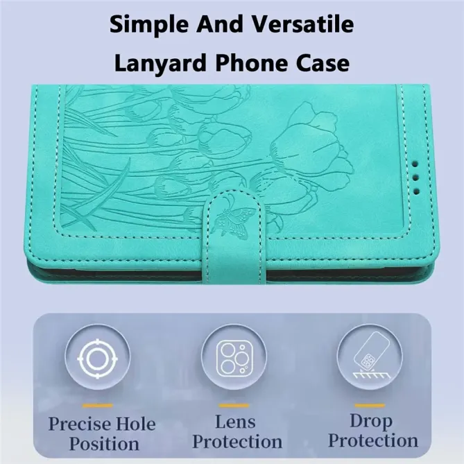 Housse Honor 400 Smart 5G / 4G Portefeuille 5 Cartes Tulipes