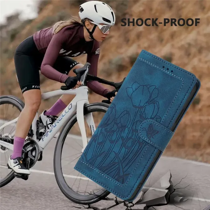 Housse Honor 400 Smart 5G / 4G Portefeuille 5 Cartes Tulipes