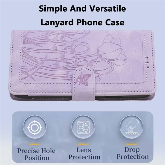 Housse Honor 400 Lite Portefeuille 5 Cartes Tulipes