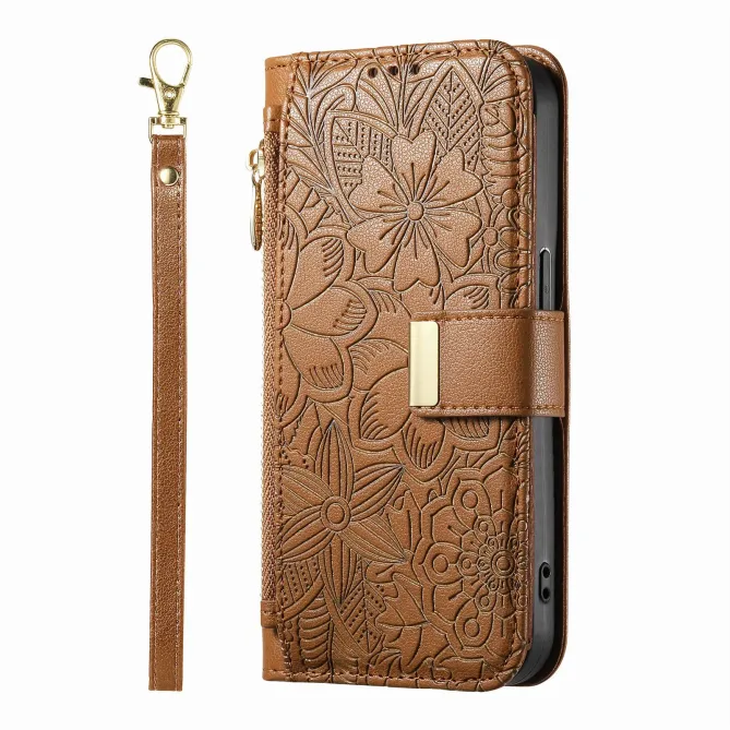 Housse Honor Magic 8 Lite / X9d 5G portefeuille floral zippé | FLORE