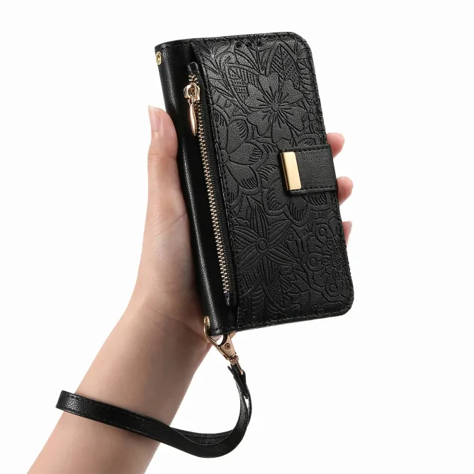Housse Honor Magic 8 Lite / X9d 5G portefeuille floral zippé | FLORE