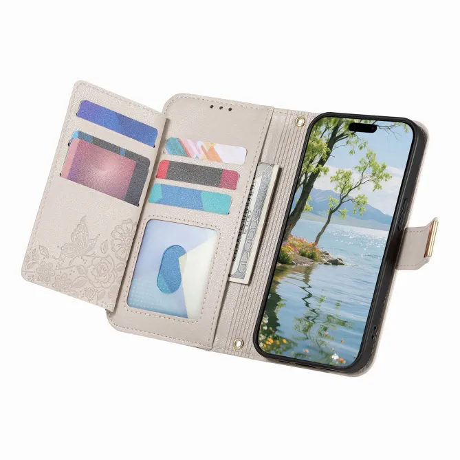 Housse Honor Magic 8 Lite / X9d 5G portefeuille floral zippé | FLORE
