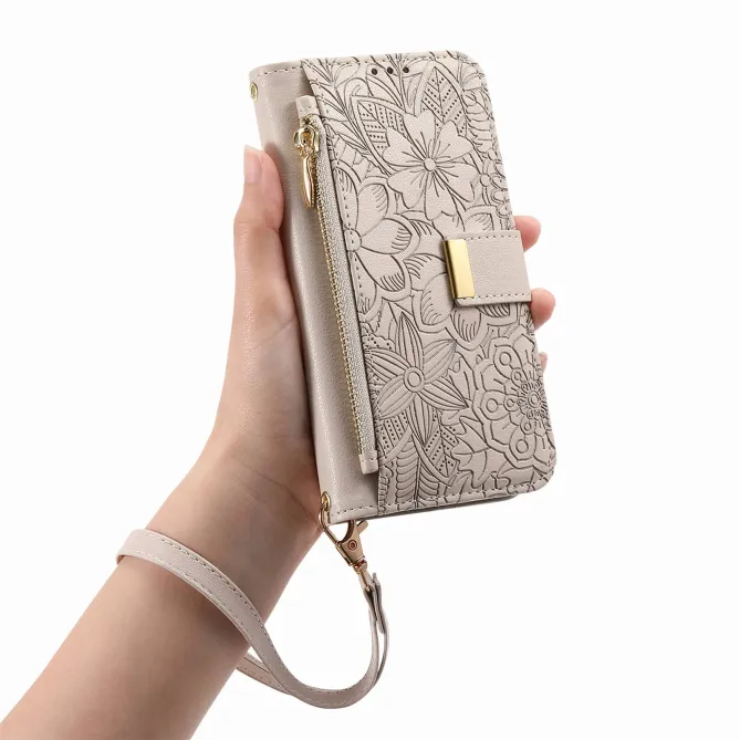 Housse Honor Magic 8 Lite / X9d 5G portefeuille floral zippé | FLORE