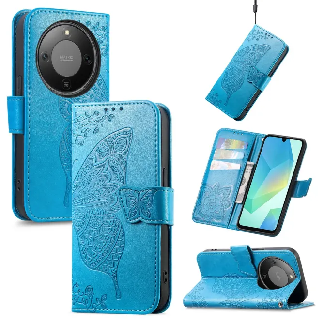 Housse Honor Magic 8 Lite / X9d 5G Papillon Relief