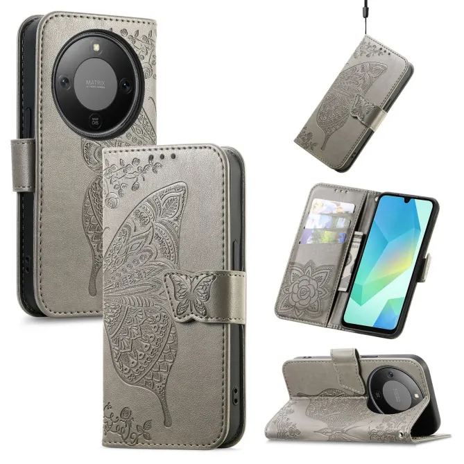 Housse Honor Magic 8 Lite / X9d 5G Papillon Relief