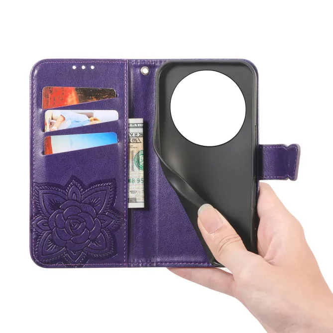 Housse Honor Magic 8 Lite / X9d 5G Papillon Relief