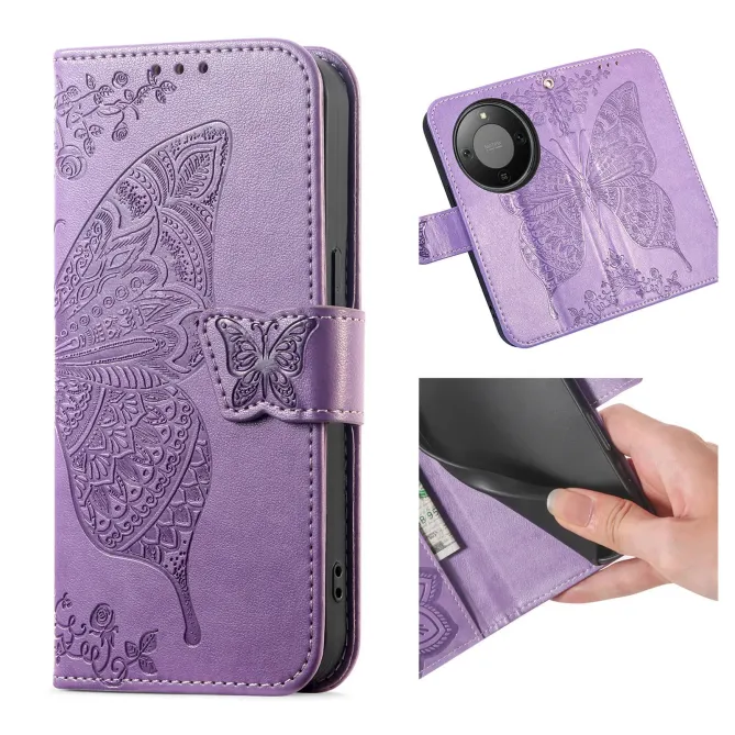 Housse Honor Magic 8 Lite / X9d 5G Papillon Relief