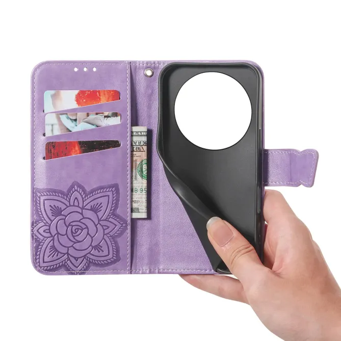 Housse Honor Magic 8 Lite / X9d 5G Papillon Relief