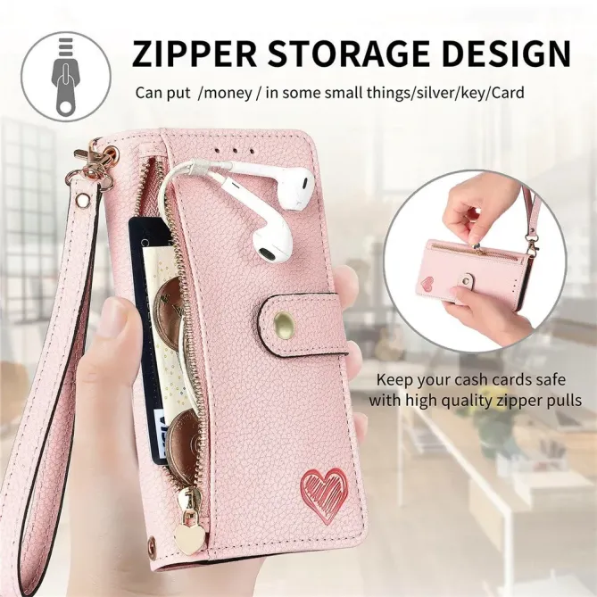 Housse Honor 400 Smart 5G / 4G / X7d RFID Zippée avec Dragonne | CŒUR