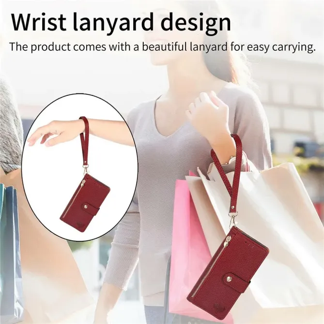 Housse Honor 400 Smart 5G / 4G / X7d RFID Zippée avec Dragonne | CŒUR