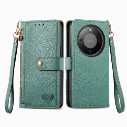 Housse Honor Magic 8 Lite / X9d 5G RFID Zippée avec Dragonne | CŒUR