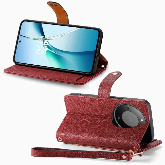 Housse Honor Magic 8 Lite / X9d 5G RFID Zippée avec Dragonne | CŒUR