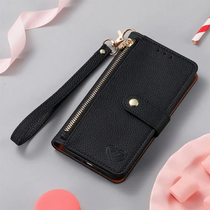 Housse Honor Magic 8 Lite / X9d 5G RFID Zippée avec Dragonne | CŒUR