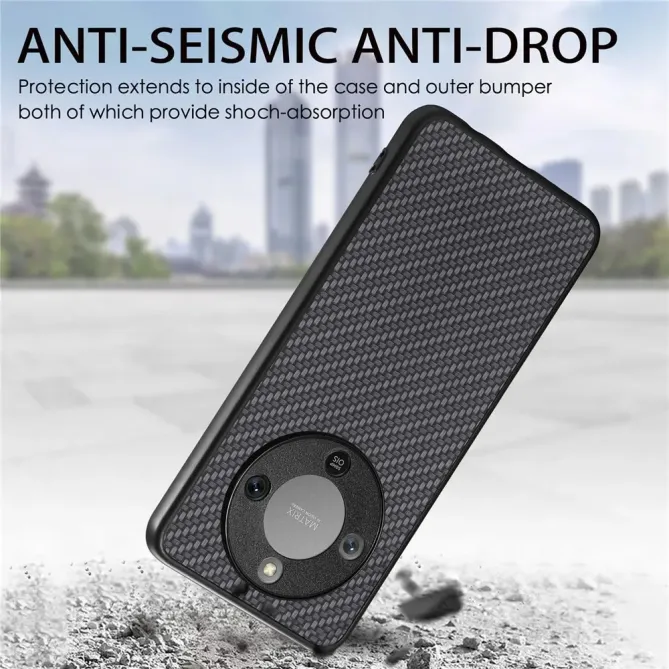 Coque Honor Magic 8 Lite / X9d 5G Style Fibre de Carbone | VIKSLA Noir - photo 6