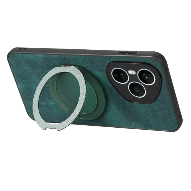 Coque Honor 400 Pro avec Anneau Rotatif Rétro | GYRO Vert foncé - photo 3