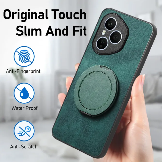 Coque Honor 400 Pro avec Anneau Rotatif Rétro | GYRO Vert foncé - photo 5