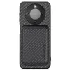 Coque Honor Magic 8 Lite / X9d 5G Fibre de Carbone Porte-cartes détach