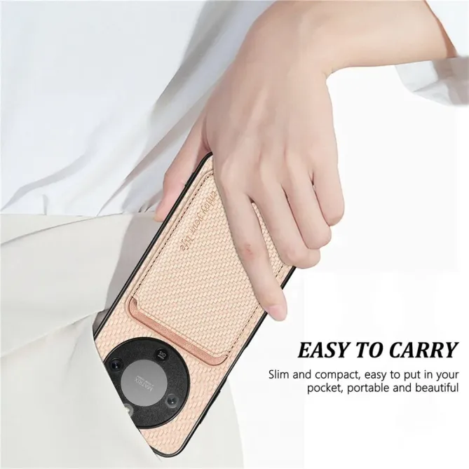 Coque Honor Magic 8 Lite / X9d 5G Fibre de Carbone Porte-cartes détach