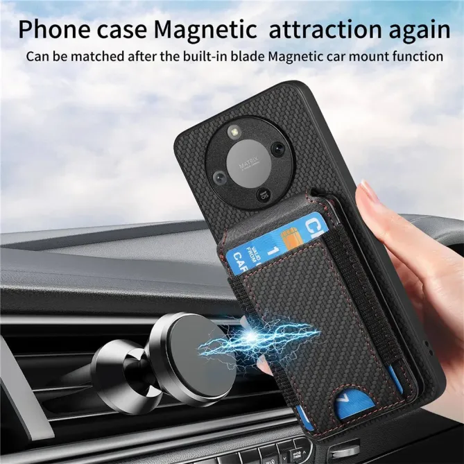 Coque Honor Magic 8 Lite / X9d 5G avec Porte-Carte et Support
