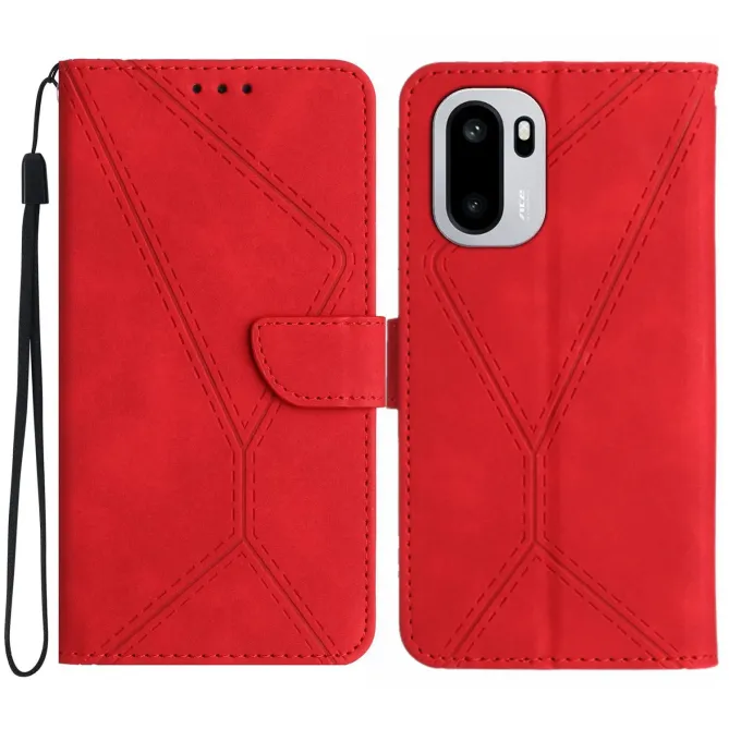 Housse OnePlus 15R Motif Lignes Relief avec Dragonne