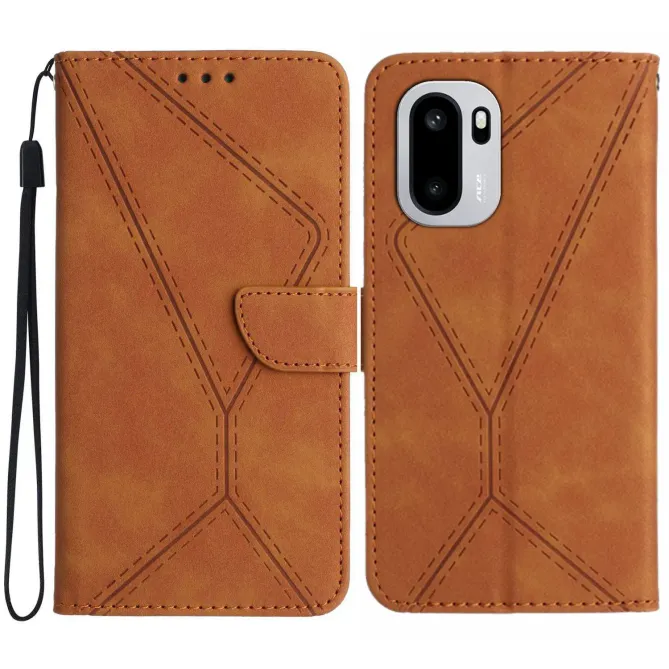 Housse OnePlus 15R Motif Lignes Relief avec Dragonne