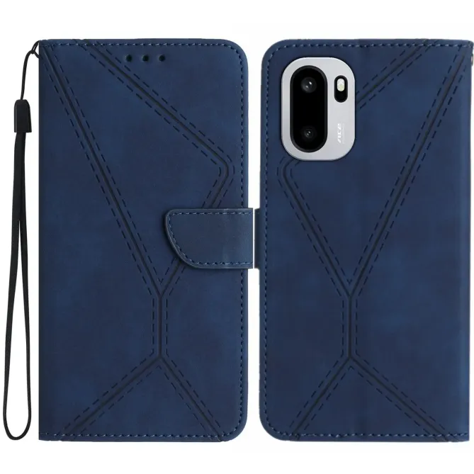 Housse OnePlus 15R Motif Lignes Relief avec Dragonne