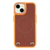Coque iPhone 15 MagSafe tissu technique avec porte-cartes