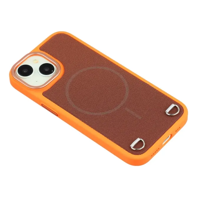 Coque iPhone 15 MagSafe tissu technique avec porte-cartes