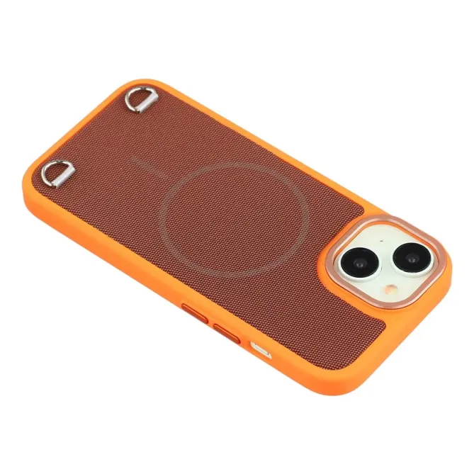 Coque iPhone 15 MagSafe tissu technique avec porte-cartes