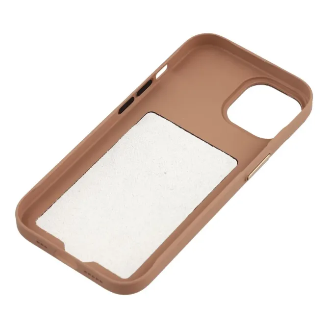 Coque iPhone 15 MagSafe tissu technique avec porte-cartes