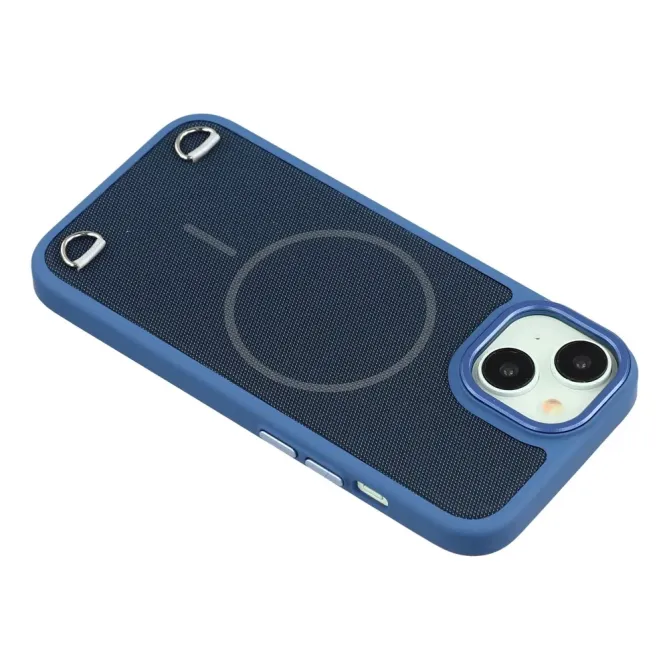 Coque iPhone 15 MagSafe tissu technique avec porte-cartes