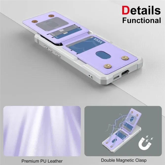 Coque Samsung Galaxy S25 FE verticale cuir portefeuille