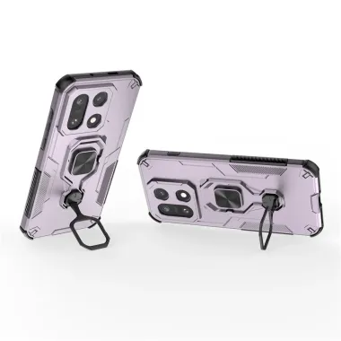 Coque OnePlus 15 Antichoc Anneau Support Rotatif Violet clair - photo 17