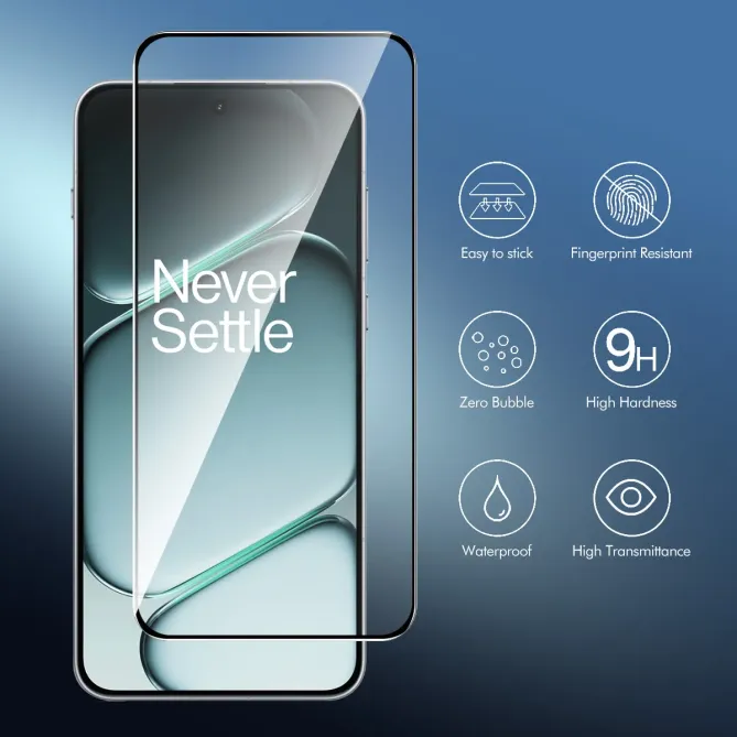 Film Verre Trempé OnePlus 15R avec Outil Installation | Transparent