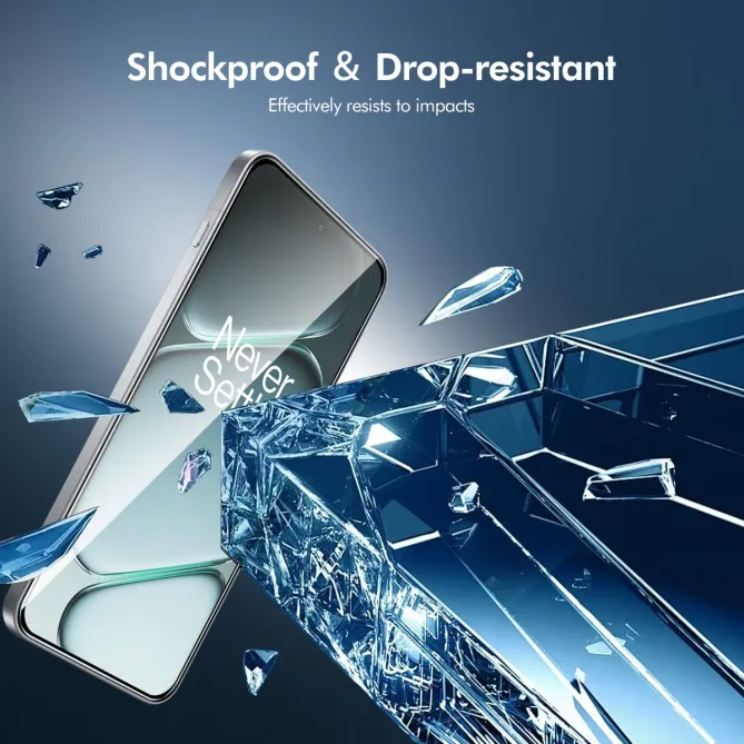 Film Verre Trempé OnePlus 15R avec Outil Installation | Transparent