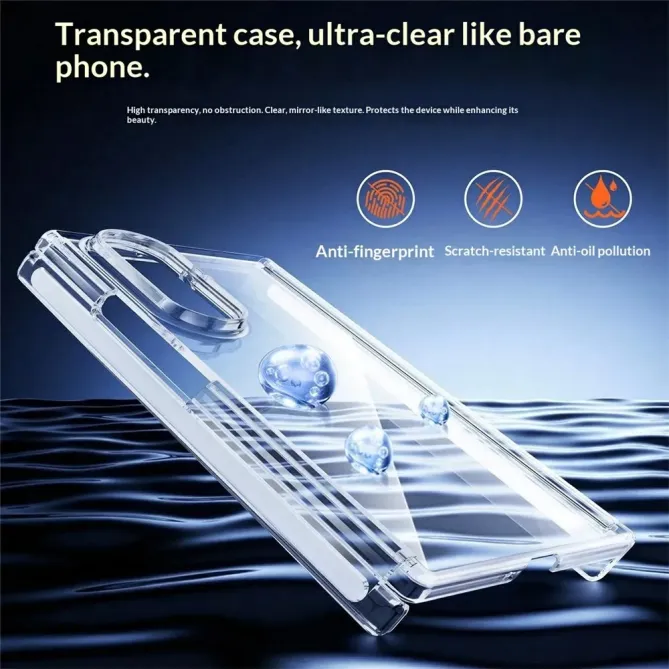 Coque Samsung Galaxy Z TriFold transparente double charnière