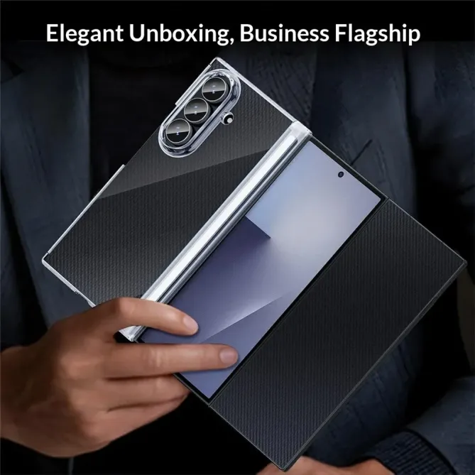 Coque Samsung Galaxy Z TriFold transparente double charnière