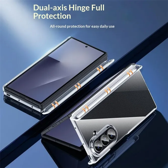 Coque Samsung Galaxy Z TriFold transparente double charnière